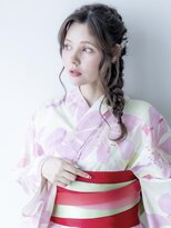 アールプラスヘアサロン(ar+ hair salon) 浴衣着付けくるりんぱアレンジ
