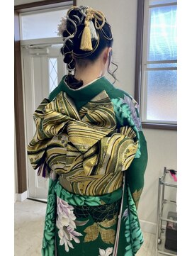 コスモ(COSMO) 成人式　着付け　着物　和装　和装ヘア