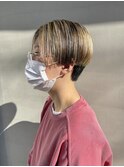 ハイライト ブリーチ 2トーン ラインボブ 担当 井上 8