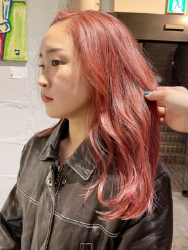 ノラ ヘアーサロン(NORA HAIR SALON) ハイトーンピンクカラー