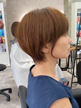 アロ 大阪梅田(alo) 【松本聖】ベージュ丸みショート《大阪梅田/ショートボブ》