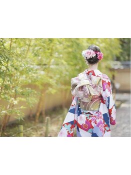 七五三,成人式,卒業式…大切な日を彩る着付け＆ヘアセットはお任せ☆高い技術力とセンスで華やかに美しく♪