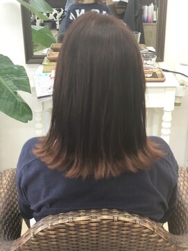 シャルティア(SHALLTIA) 裾だけカラー【山口市ヘアカラー】