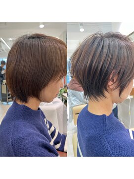 アンド ストーリーズ(&STORIES) ショートボブ髪型20代30代40代50代前髪あり前髪なし面長【橋本】