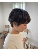 パーマ×マッシュショート