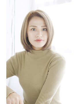 シュシュット(chouchoute) レイヤーカットウェットヘアデザインカラーオリーブベージュ/117