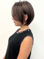 ネイロ バイ ジルブラン 葛西(NeiRo by JIL BLAN)&nbsp;ハイライト白髪ぼかしダブルカラーインナーカラーショートボブ