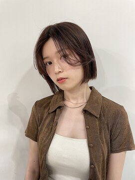 メゾンアクア 表参道(Maison ACQUA) ◎切りっぱなしボブ縮毛矯正ショートボブストレートパーマ