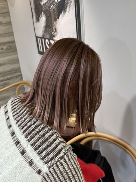 ヲタク(wotaku.) アンブレラカラーインナーカラーアウターカラーエンドカラーボブ