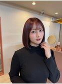 顎下ボブ×ピンク　似合わせカット2