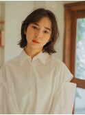 A BY WHO江坂/ニュアンス外はねボブ/透明感カラー