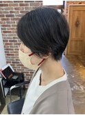 マッシュショートおしゃれ女子ウルフヘア外ハネボブレイヤーボブ