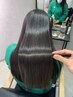 艶髪ストレート(縮毛矯正委)＋トリートメント＊髪質改善