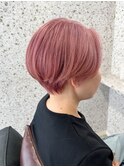 スモーキーピンク/ピンクカラー/ハンサムショート