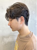 エリマバイフィフス 調布(elima by fifth) 調布フェザーショートシャドウパーマセンターパートウルフゆるめ