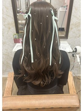 ハーフアップ/梅田/芝田/豊崎/豊崎/大淀/ヘアアレンジ