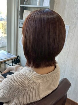 くびれボブ/ウルフボブ/メルティーカラー/レイヤーカット/モテ髪