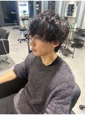 波巻きツイストスパイラルパーマ/フェザーパーマ/眉毛/メンズ