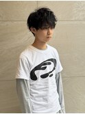癖毛そのまま抜け感マッシュ