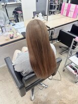 アジールヘア 赤羽駅南口店(agir hair) ミルクティーブラウン ブリーチ1回/透明感×似合わせカット