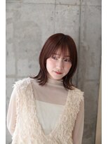 ピズムハク(PISM hak)&nbsp;外はねボブ/顔まわりレイヤー/グレージュ