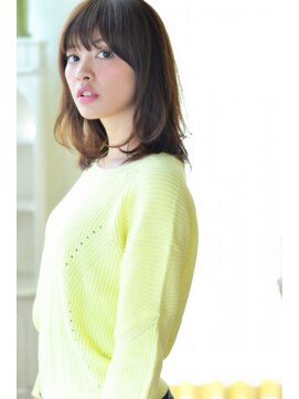 アンアミ オモテサンドウ(Un ami omotesando) 【Un ami】☆毛先ゆるふわミディー☆津村　佳奈