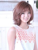 ラ ブレス あべのキューズ(LaBless)&nbsp;外はねスイングカール☆ピンクベージュ☆