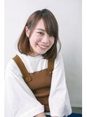 バレイヤージュデジタルパーマショート×ノーブルクラシカルロブ