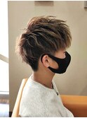 【AMAZING HAIR千歳店/風間】メンズ ピンパーマスタイル