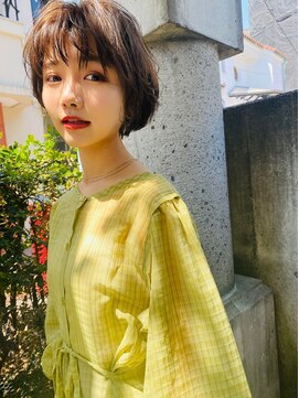 エース (ACE) ACE 小顔ボブ×透明感ブラウン