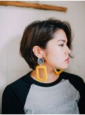 耳かけクラシカルショートボブ/20代/30代/40代/50代/倉敷 南町