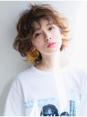ネオリーブ三茶☆無造作ボブ×イヤリングカラー☆密本桃子