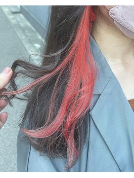 ボックスミコ(Box mico.) カシスピンクのインナーカラーでガーリーカジュアルに☆