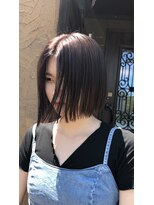 ヘアー クリエイト カルバリ(HAIR CREATE Calbari)&nbsp;切りっぱなし×モーブヴァイオレット