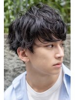 オースティン 登戸向ケ丘遊園(AUSTIN)&nbsp;ツイストパーマ七三オールバックマッシュウルフスリークショート