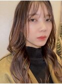 髪質改善・韓国・ショート・ベージュハイライトインナーカラー