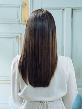 美容室 クラフトヘアー 西葛西店(CRAFT HAIR)の写真/自然で柔らかいストレートスタイルはついお出かけしたくなる嬉しい仕上がり♪忙しい朝にもお手入れ簡単◎