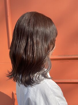 エルベ 内原店(elve) ミディアム×ブラウンカラー