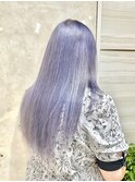 《ゆい》ホワイトラベンダー/透明感カラー/前髪パーマ