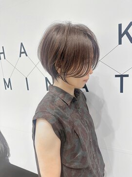 ハルキミナト ジャパン ヨコハマ(HARUKI MINATO japan YOKOHAMA) レイヤー丸みショート20代30代40代50代ナチュラルブラウン
