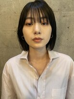 ガーランド (Garland)&nbsp;切りっぱなしボブ/マチルダボブ/大人ボブ/卵型/ピンクベージュ