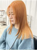 オレンジ系//ケアブリーチ//ハイトーン//イメチェン