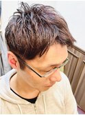 韓国マッシュ/ダークアッシュ/ニュアンスパーマ/スペインカール