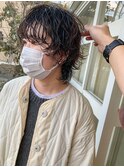 マッシュウルフパーマ