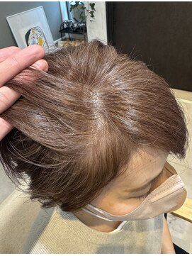 フィルジュ(FiLUGE) 白髪ぼかしカラー×ベージュピンク