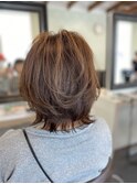 外ハネスタイル