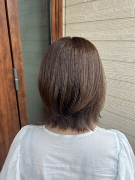 イコウヘアデザイン(icou hair design) 柔らかベージュのクビレスタイル♪