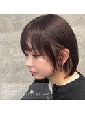 ショコラカラーのインナーカラーボブ♪エクステ【L'wis乙津】