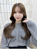 韓国くびれヘア レイヤーカット ワンホン 顔周り 前髪カット