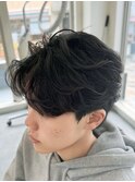 ツイストスパイラルパーマツイストパーマメンズマッシュパーマ